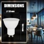 V-TAC 3x Bombillas LED GU10 - Alta Luminosidad 10W (Equivalente a 70W) - 1000 Lumen - Cubierta Satinada - Bombilla Máxima