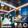 V-TAC 3x Bombillas LED GU10 - Alta Luminosidad 10W (Equivalente a 70W) - 1000 Lumen - Cubierta Satinada - Bombilla Máxima