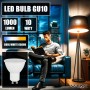 V-TAC 3x Bombillas LED GU10 - Alta Luminosidad 10W (Equivalente a 70W) - 1000 Lumen - Cubierta Satinada - Bombilla Máxima