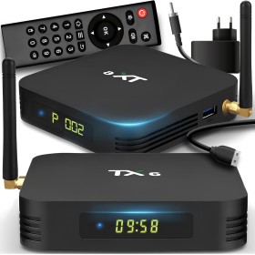 Retoo Android TV Box 4 GB RAM, 32 GB, Streaming Box, Smart TV Box Android 9 64bit 6k HDR, Quad-Core, Soporte 2.4g WiFi, HDMI