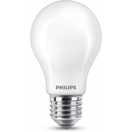 Philips - Bombilla LED cristal 60W estándar E27 luz blanca fría, mate, no regulable pack 2