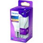 Philips - Bombilla LED cristal 60W estándar E27 luz blanca fría, mate, no regulable pack 2