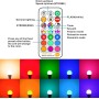 iLC Bombilla LED Colores RGBW 85W Equivalente, Regulable Cambio de Color Edison 12W E27 - Control remoto Incluido