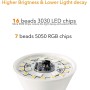 iLC Bombilla LED Colores RGBW 85W Equivalente, Regulable Cambio de Color Edison 12W E27 - Control remoto Incluido