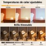 Bombillas recargables con cronómetro y control remoto, bombillas de fotobatería ajustables con base magnética, bombillas LED de