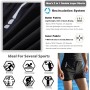 Smatstyle Maillot de Bain Homme Short de Bain Sport Séchage Rapide 2 en 1 Compression Short de Surf Short de Plage Respirant