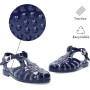 Andrés Machado - Cangrejeras Unisex - Elaboradas En PVC Resistente - Cierre con Hebilla - para la Playa y el Río - Sandalias de