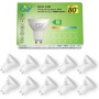 GY 4.9W Bombilla GU10 LED 3000K Blanco Cálido 780LM (Equivalente a 80W), No Regulable, 110 Grados Ángulo de haz - Bombilla Bajo