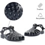 Andrés Machado - Cangrejeras Unisex - Elaboradas En PVC Resistente - Cierre con Hebilla - para la Playa y el Río - Sandalias de