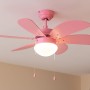 Cecotec Ventilador de Techo con Luz EnergySilence Aero 3600 Vision Full Nude. 50 W, Diámetro 36”, 3 Velocidades, 6 Aspas