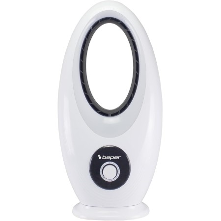 beper P206RAF110 Ventilador de pie moderno sin aspas, 50 W, Silencioso, Oscilante y con 3 velocidades de ventilación, Diseño