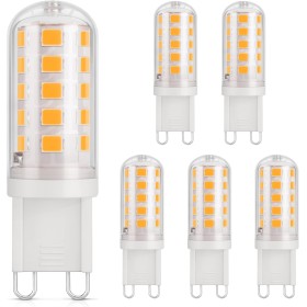 DiCUNO Bombilla LED G9 3W, Blanco Cálido 2700K, equivalente a Halógeno de 30-40W, 410lm, IRC 85, AC230V, No Regulable, Sin