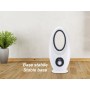 beper P206RAF110 Ventilador de pie moderno sin aspas, 50 W, Silencioso, Oscilante y con 3 velocidades de ventilación, Diseño