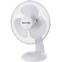 Max Star - Ventilador de Sobremesa 12" MS-2412 Potente 40W Silencioso, Rejilla Protectora, 3 Velocidades, Anti-Vuelco, Portátil,