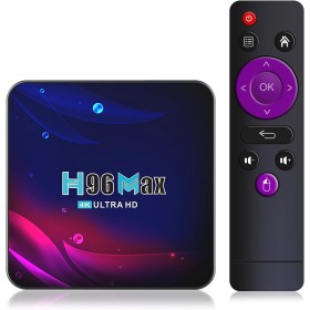 H96 Android 11.0 TV Box, 4GB RAM 64GB ROM Quad-Core 64bit, Soporte 2.4G/5G WiFi Ultra HD 4K H.265/H.264 USB3.0/USB2.0/Bluetooth