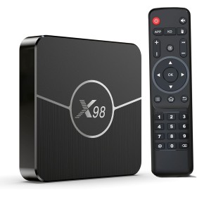 Xilibod Android 11 TV Box 2GB RAM 16GB ROM S905W2 Quad Core CPU Mali-G31 MP2 GPU H.265 Decoding 2.4G/5G WiFi 100M DLAN Smart TV