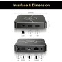 Xilibod Android 11 TV Box 2GB RAM 16GB ROM S905W2 Quad Core CPU Mali-G31 MP2 GPU H.265 Decoding 2.4G/5G WiFi 100M DLAN Smart TV