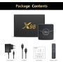 Xilibod Android 11 TV Box 2GB RAM 16GB ROM S905W2 Quad Core CPU Mali-G31 MP2 GPU H.265 Decoding 2.4G/5G WiFi 100M DLAN Smart TV