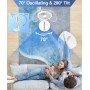 LBSTP Ventilador de pie Portatil Silencioso con Mando - 9'' Ventiladores Plegable USB 7200mAh Recargable Oscilante Ventilador de