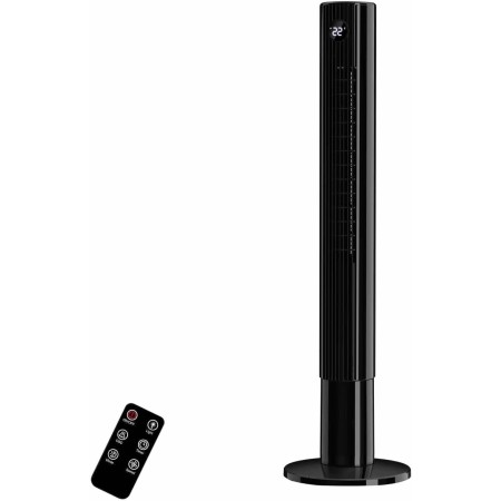 Vidacharmy Ventilador de Torre 110cm Altura, para Espacios Grandes, Ultra Silencioso 26dB, Turbo 7.8 m/s, 4 modos, Oscilación