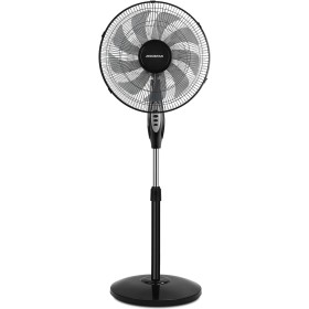 Aigostar Ventilador de Pie con 9 Aspas, Silencioso, 3 Velocidades, Oscilante 80º, Altura Ajustable de 105 a 120 cm, Ventilador