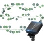 Aigostar Cadena de Luces LED Solares 3M+1 * 1M, 70 LEDs, Guirnaldas de Hiedra Artificial con Hojas, IP65 Impermeable, Blanco