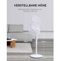 MIDEA Ventilador de Mesa Silencioso de 5 Velocidades con Control Remoto - Ventilador Pequeño con Oscilación 120º + 105º -