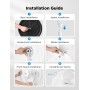 MIDEA Ventilador de Mesa Silencioso de 5 Velocidades con Control Remoto - Ventilador Pequeño con Oscilación 120º + 105º -