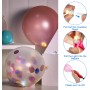 Mini LED Palloncini Luci, Hulaiyaa 100 Pacchi Rotondo LED Palloncini Luci Lampade Luminose, Mini Luminose Lanterne di Carta,