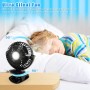 KEWUZY Ventilador de Mesa, 3 en 1 Ventilador Silencioso, Ventilador Portatil, Ventilador USB Recargable, con Pantalla LED, Luz