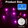 Mini LED Palloncini Luci, Hulaiyaa 100 Pacchi Rotondo LED Palloncini Luci Lampade Luminose, Mini Luminose Lanterne di Carta,