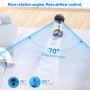 Oscilante Ventilador de Pie Portatil Silencioso con Remoto, 9" Plegable 7200mAh Bateria Recargable USB C Ventiladores, Altura