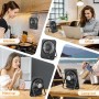 ITJMRJP Ventilador de Mesa Silencioso Pequeño Ventilador Portatil Mini USB 2500mAh Bateria Recargable 5 Velocidades Pantalla LED