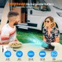 XTTANK Ventilador Camping de Cintura con Batería 20000mAh, Doble Ventilación, 5 Velocidades, Funda de Silicona, Acero al