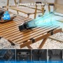 XTTANK Ventilador Camping de Cintura con Batería 20000mAh, Doble Ventilación, 5 Velocidades, Funda de Silicona, Acero al