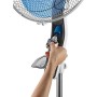 Rowentan Ultimate Protect VU4210F0 Ventilador de pie con líquido antimosquitos 3 velocidades de 40 cm con oscilación automática