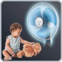 Rowentan Ultimate Protect VU4210F0 Ventilador de pie con líquido antimosquitos 3 velocidades de 40 cm con oscilación automática