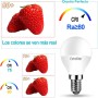 EXTRASTAR Bombillas LED 6W E14 G45, Luz Blanca Natural 4200K, Equivalente a 48W Bombilla Halógena, No Regulable, 6Pcs