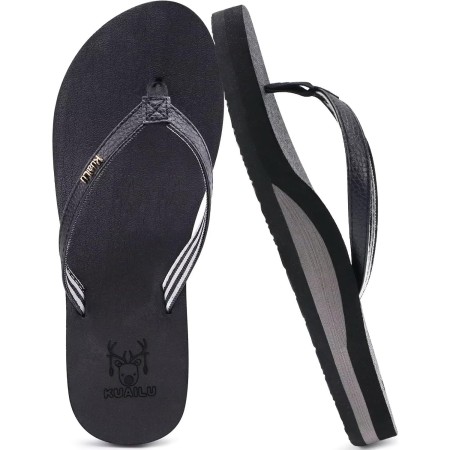 KuaiLu Chanclas Mujer Piscina Verano Playa Comodas Tela Antideslizante Sandalias Zapatos Estera de Yoga