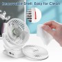 Simpeak Ventilador USB, Recargable 10000 mAh Potente Ventiladores Pequeño de Mesa Dura 70 Horas con LED 3 Velocidades silenciosa