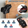 Simpeak Ventilador USB, Recargable 10000 mAh Potente Ventiladores Pequeño de Mesa Dura 70 Horas con LED 3 Velocidades silenciosa