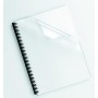 Fellowes Portadas para encuadernar de PVC transparente, formato A4, 180 micras, pack de 25