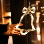 Guirnalda de luces LED impermeable para exteriores con pilas, 5 m, 50 bombillas LED blanco cálido. Iluminación de Navidad para