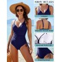 FemiChic Bañadores Mujer Reductor Barriga Tallas Grandes Vientre Plano Trajes de Baño de Una Pieza Mujer Sexy Natacion Push Up