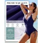 FemiChic Bañadores Mujer Reductor Barriga Tallas Grandes Vientre Plano Trajes de Baño de Una Pieza Mujer Sexy Natacion Push Up