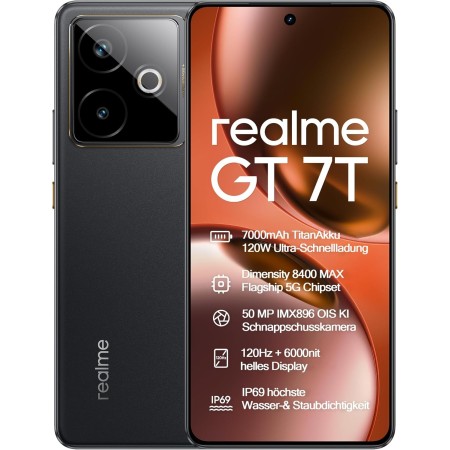 Realme GT 7T 12GB 256GB 5G Dual SIM 120W Carga Ultra Rápida Negro IceSense