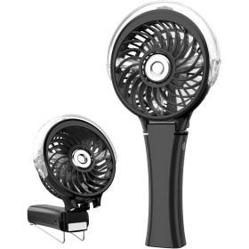 HandFan Ventilador de mano mejorado, ventilador de niebla portátil, ventiladores personales recargables, ventiladores de agua de