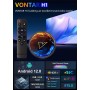 Android 12.0 TV Box, VONTAR H1 Android TV Box Allwinner H618 Quad Core 4GB RAM 64GB ROM Soporte 2.4Ghz/5.0Ghz WiFi BT5.0 10/100M