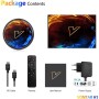 Android 12.0 TV Box, VONTAR H1 Android TV Box Allwinner H618 Quad Core 4GB RAM 64GB ROM Soporte 2.4Ghz/5.0Ghz WiFi BT5.0 10/100M