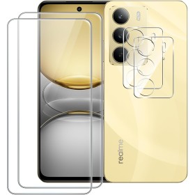 CAUHENYEE [2+2 piezas Protector de Pantalla para Realme C75 4G/Realme 14X 5G Cristal Templado, 2 piezas Cristal Templado + 2